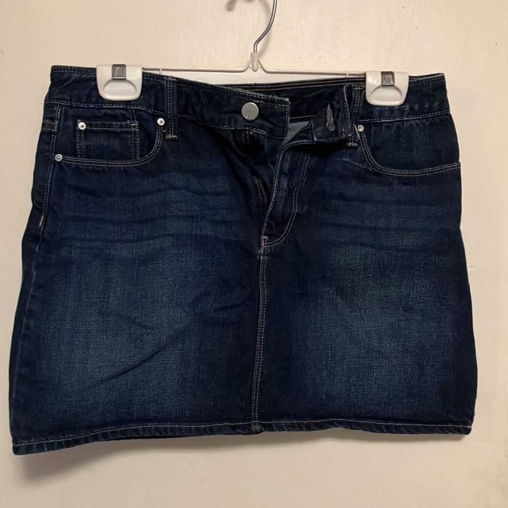 Denim mini skirt